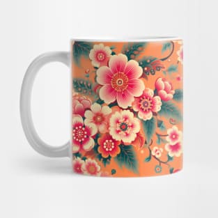 Pink Flowers Mug